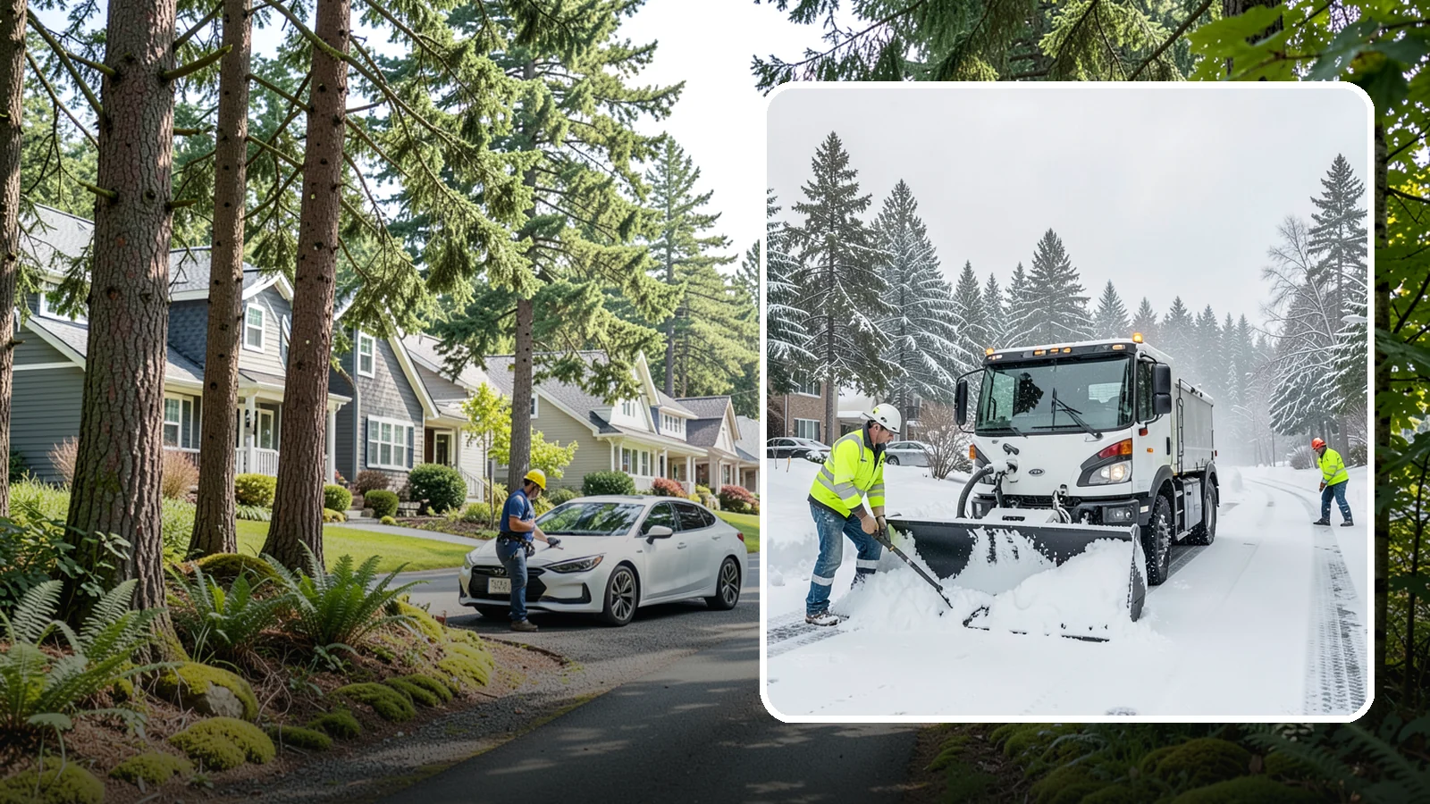 Condominium Snow Plowing in Normandy Park, King County, WA - We plow condominium drive lanes, deeded parking, and entry courts so owners and their guests keep safe footing during a snow...