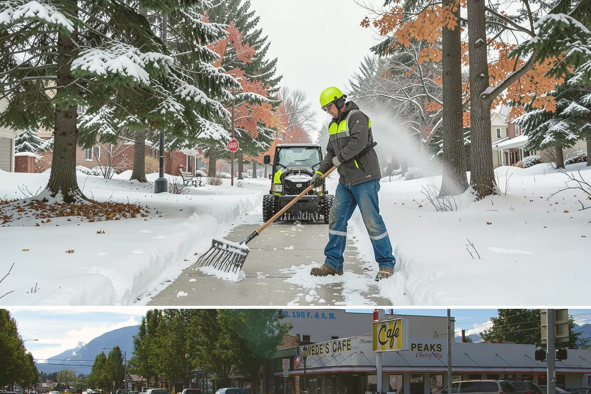 Condominium Snow Plowing in North Bend, King County, WA - Get on the schedule in autumn so your association is covered before the first freeze locks the courtyards in ice.