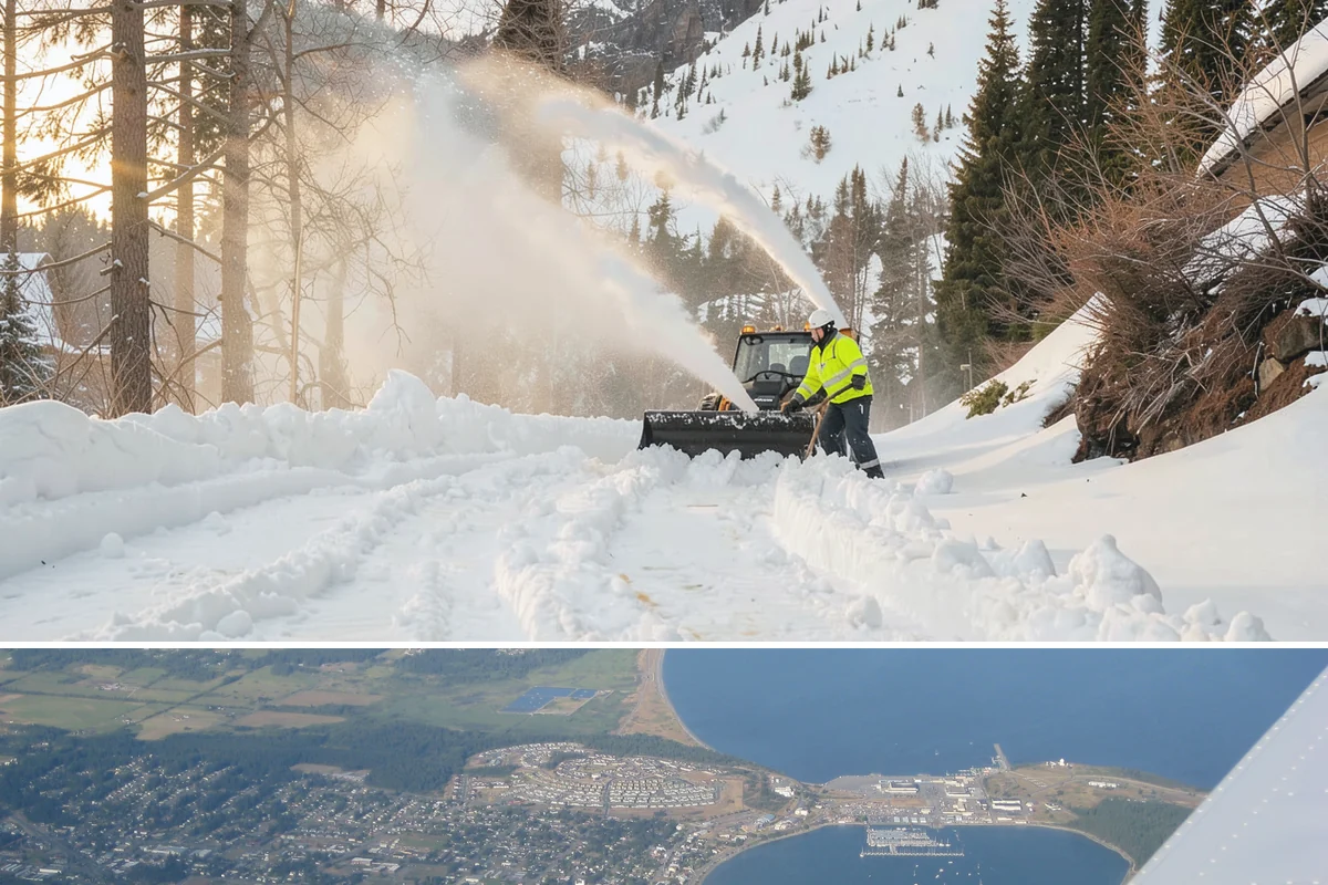 Condominium Snow Plowing in Oak Harbor, Island County, WA - Get on the schedule in autumn so your association is covered before the first freeze locks the courtyards in ice.
