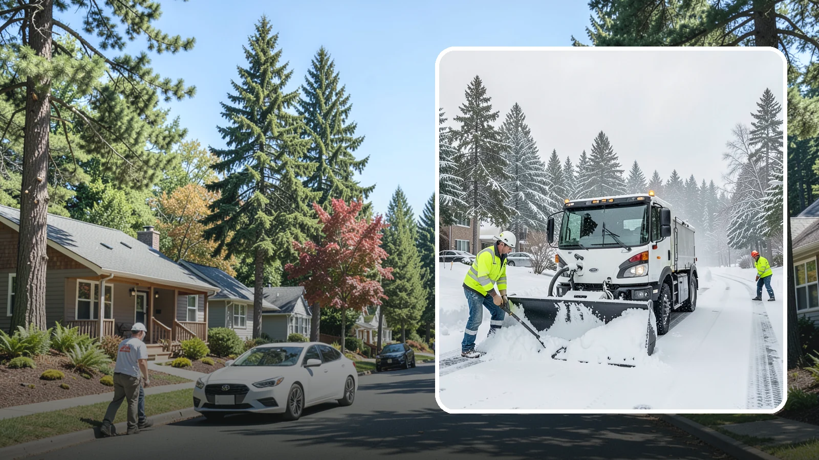 Condominium Snow Plowing in Orting, Pierce County, WA - We plow condominium drive lanes, deeded parking, and entry courts so owners and their guests keep safe footing during a snow...