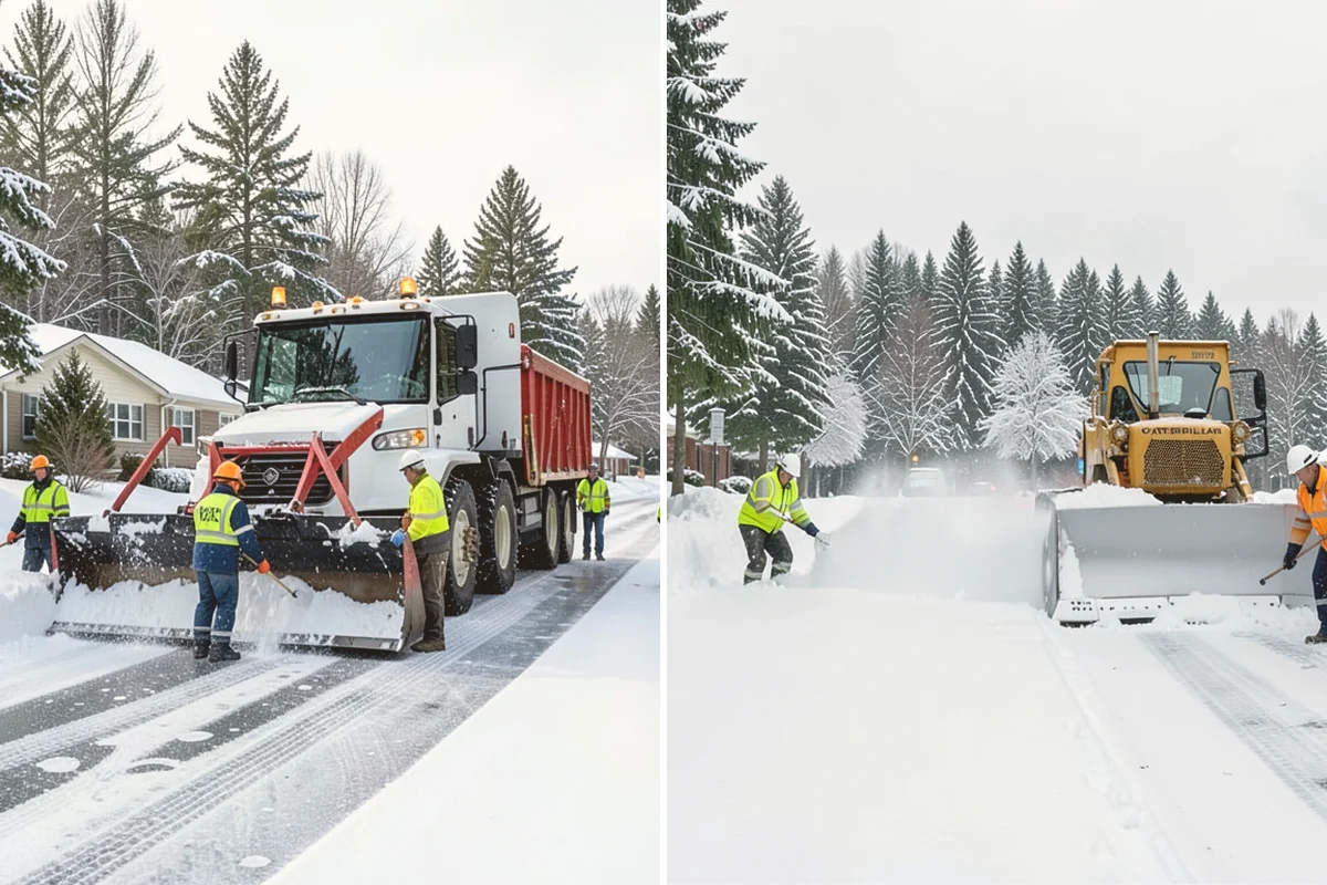 Condominium Snow Plowing in Orting, Pierce County, WA - Review the site plan to separate deeded stalls from common lanes and visitor parking