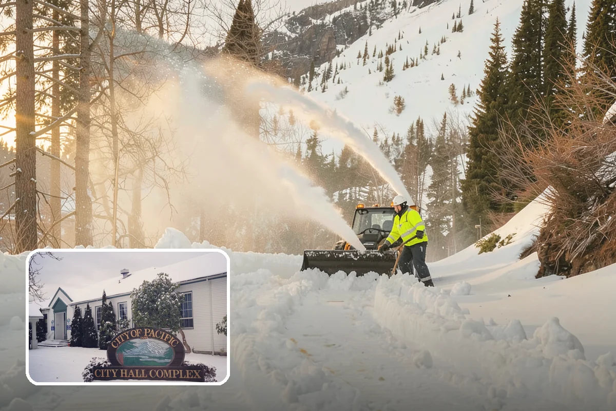 Condominium Snow Plowing in Pacific, King County, WA - Interior drive lanes and visitor stalls cleared without blocking deeded spaces
