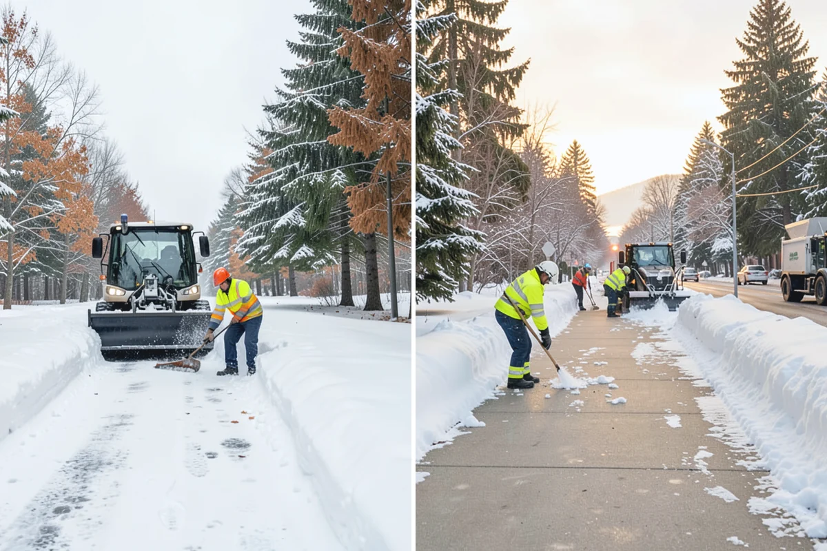 Condominium Snow Plowing in Renton, King County, WA - Review the site plan to separate deeded stalls from common lanes and visitor parking