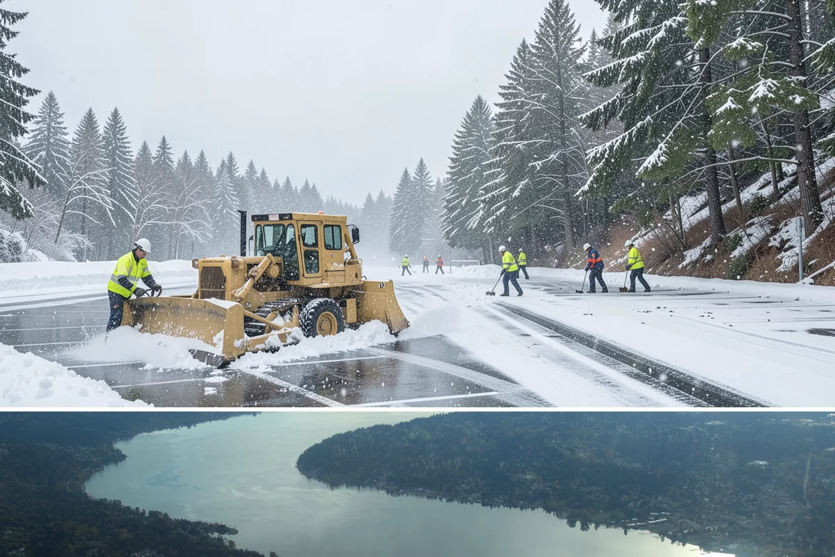 Condominium Snow Plowing in Sammamish, King County, WA - Get on the schedule in autumn so your association is covered before the first freeze locks the courtyards in ice.