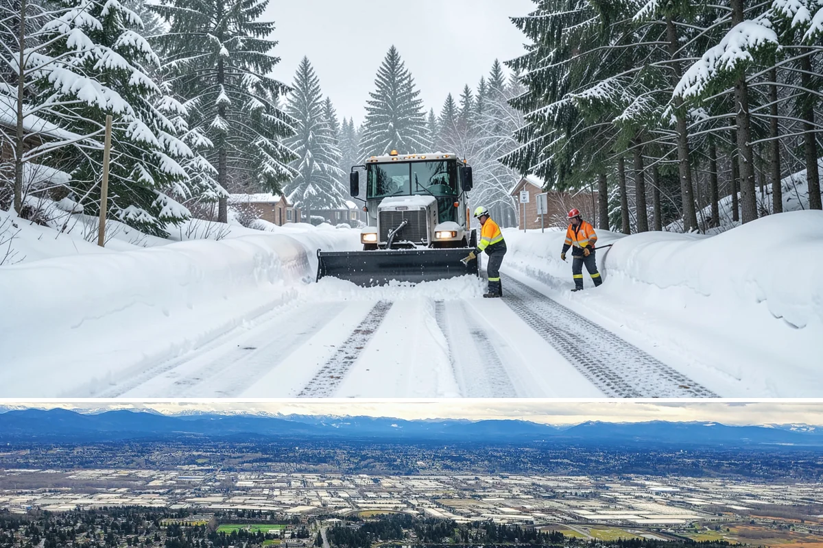 Condominium Snow Plowing in SeaTac, King County, WA - Get on the schedule in autumn so your association is covered before the first freeze locks the courtyards in ice.