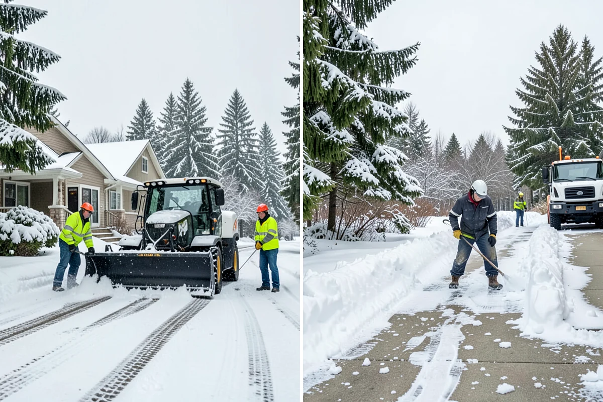Condominium Snow Plowing in Seattle, King County, WA - Review the site plan to separate deeded stalls from common lanes and visitor parking