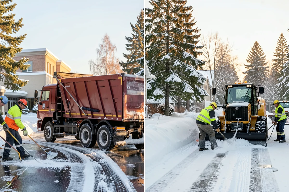Condominium Snow Plowing in Snoqualmie, King County, WA - Review the site plan to separate deeded stalls from common lanes and visitor parking