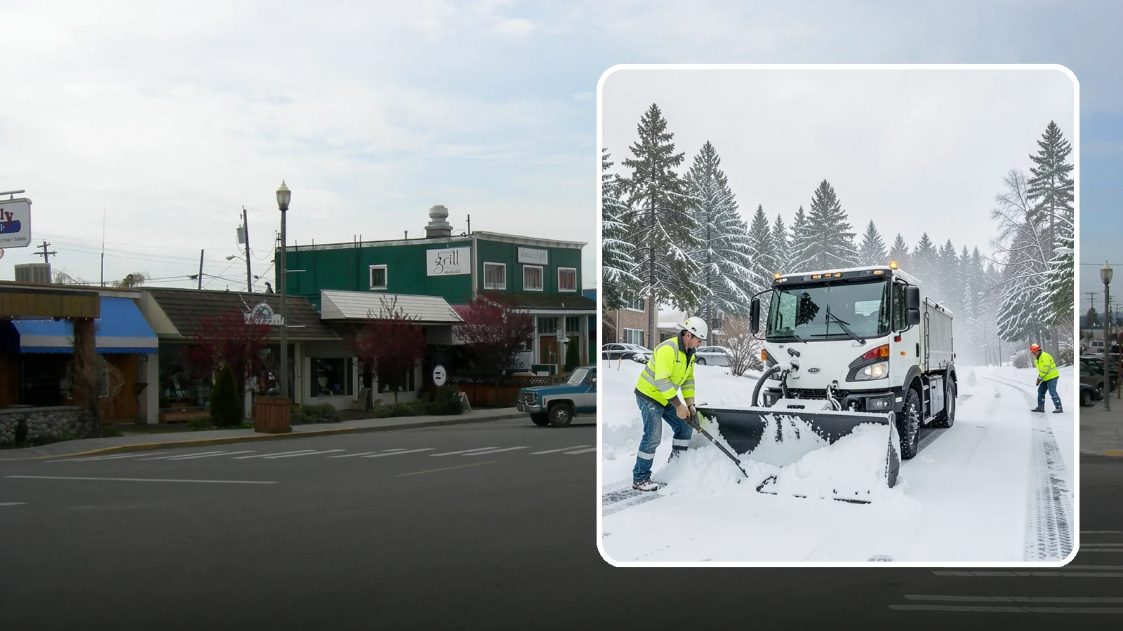Condominium Snow Plowing in Stanwood, Snohomish County, WA - We plow condominium drive lanes, deeded parking, and entry courts so owners and their guests keep safe footing during a snow...