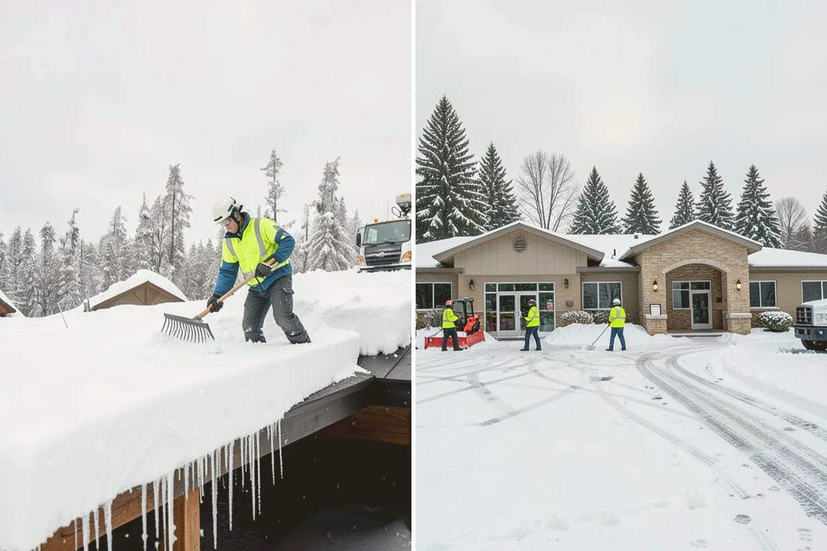 Condominium Snow Plowing in Stanwood, Snohomish County, WA - Review the site plan to separate deeded stalls from common lanes and visitor parking