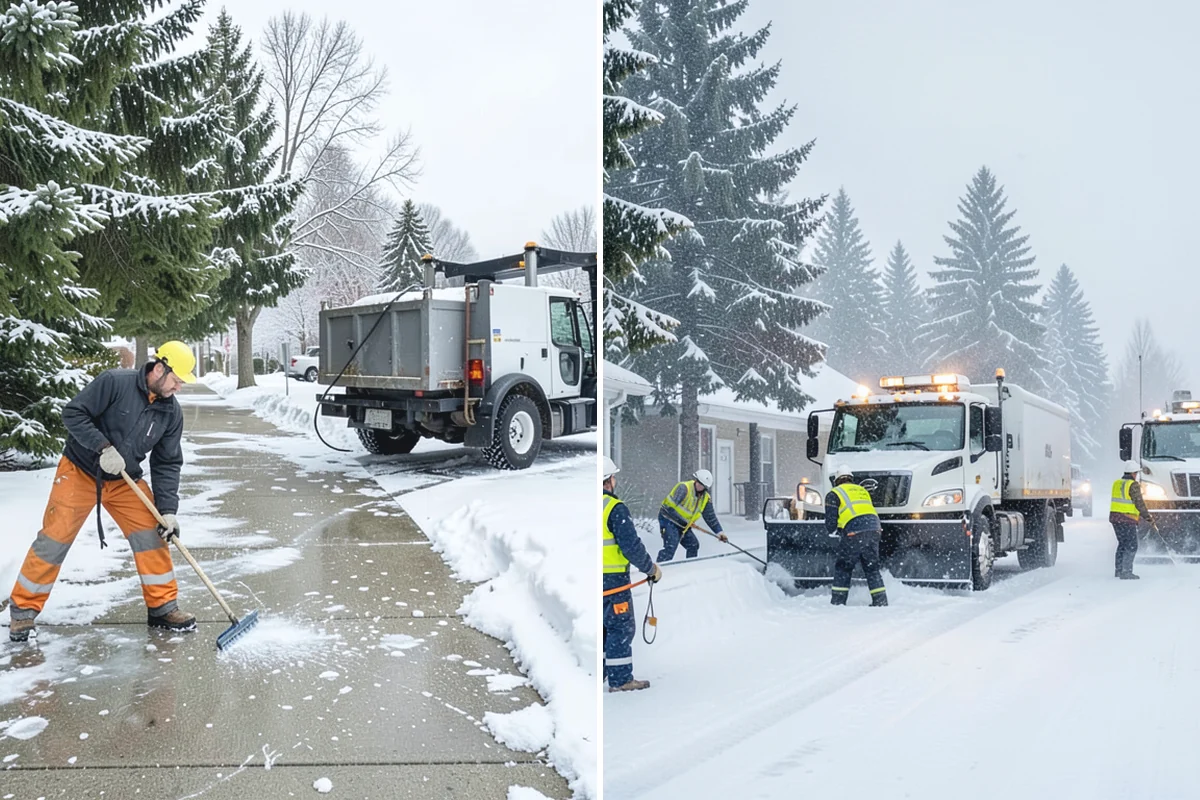 Condominium Snow Plowing in Sumner, Pierce County, WA - Review the site plan to separate deeded stalls from common lanes and visitor parking