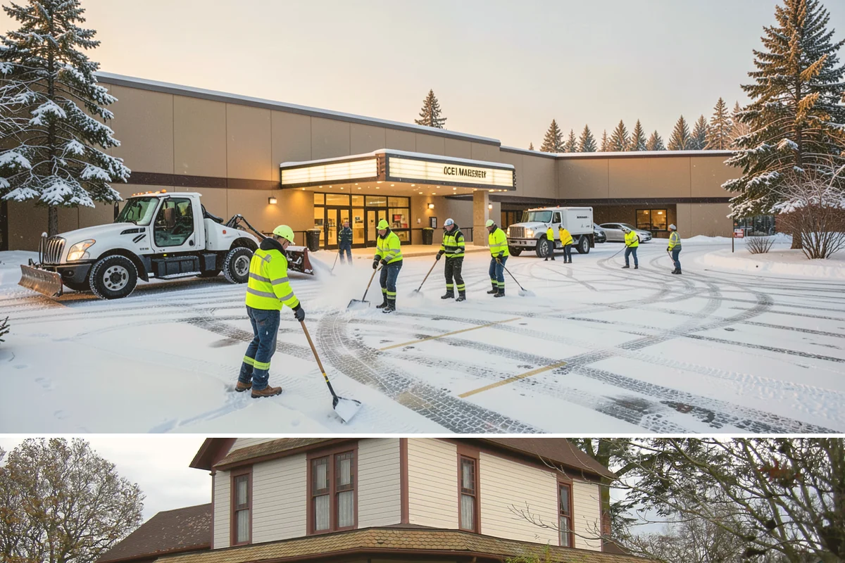 Condominium Snow Plowing in Sumner, Pierce County, WA - Get on the schedule in autumn so your association is covered before the first freeze locks the courtyards in ice.