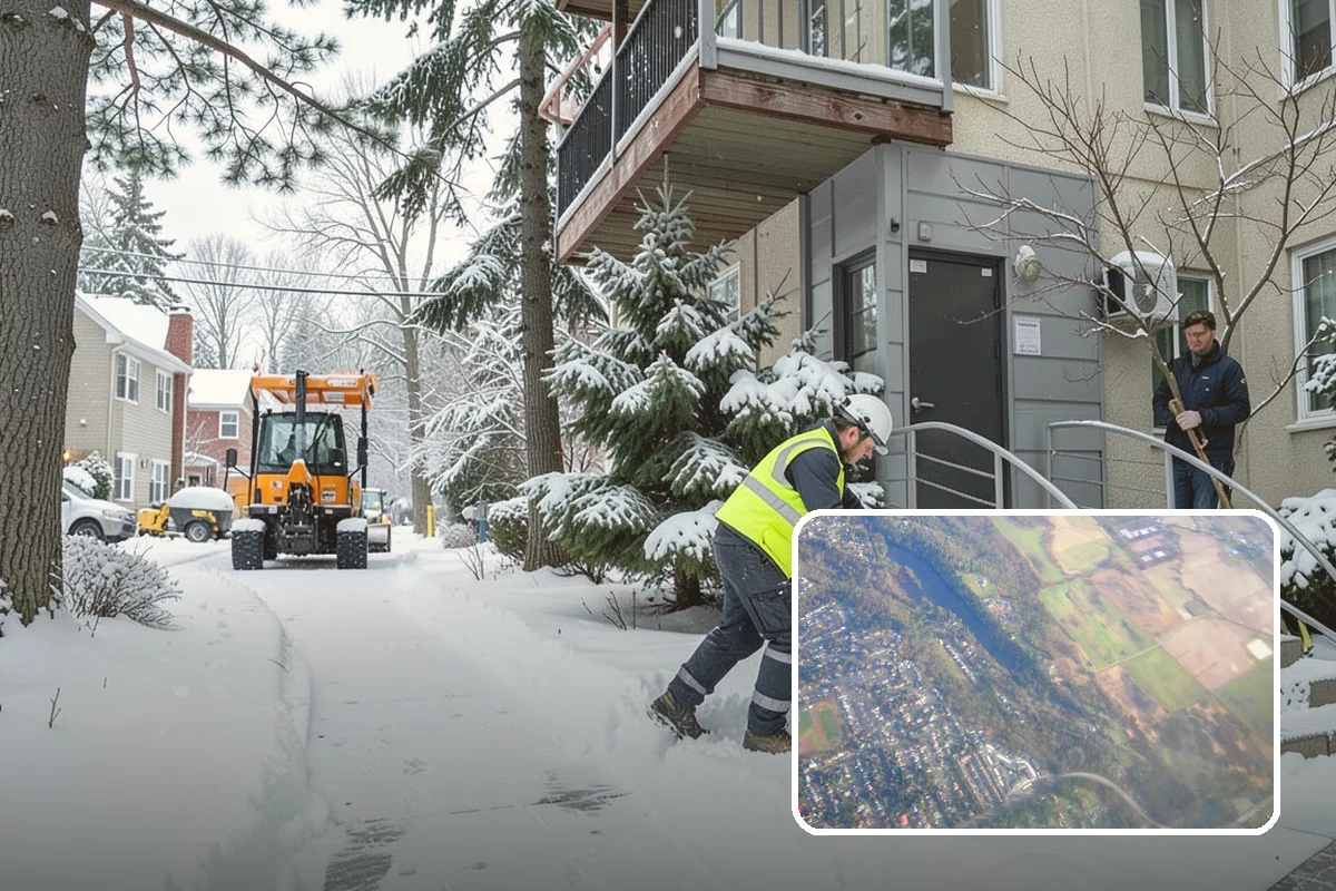 Condominium Snow Removal in Algona, King County, WA - Clear shared entrances and covered ramp approaches