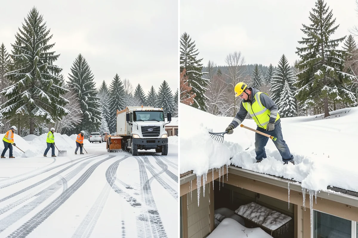 Condominium Snow Removal in Algona, King County, WA - Identify owner parking, guest stalls, and covered ramp areas