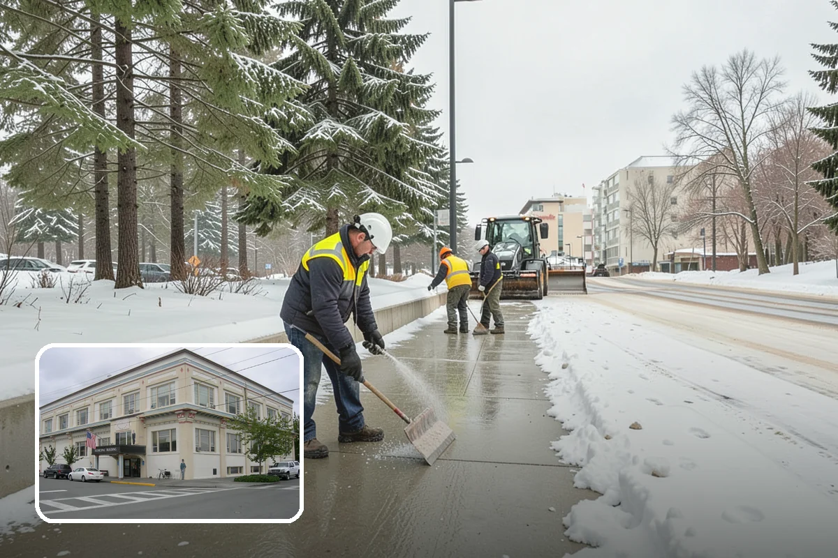 Condominium Snow Removal in Anacortes, Skagit County, WA - Clear shared entrances and covered ramp approaches