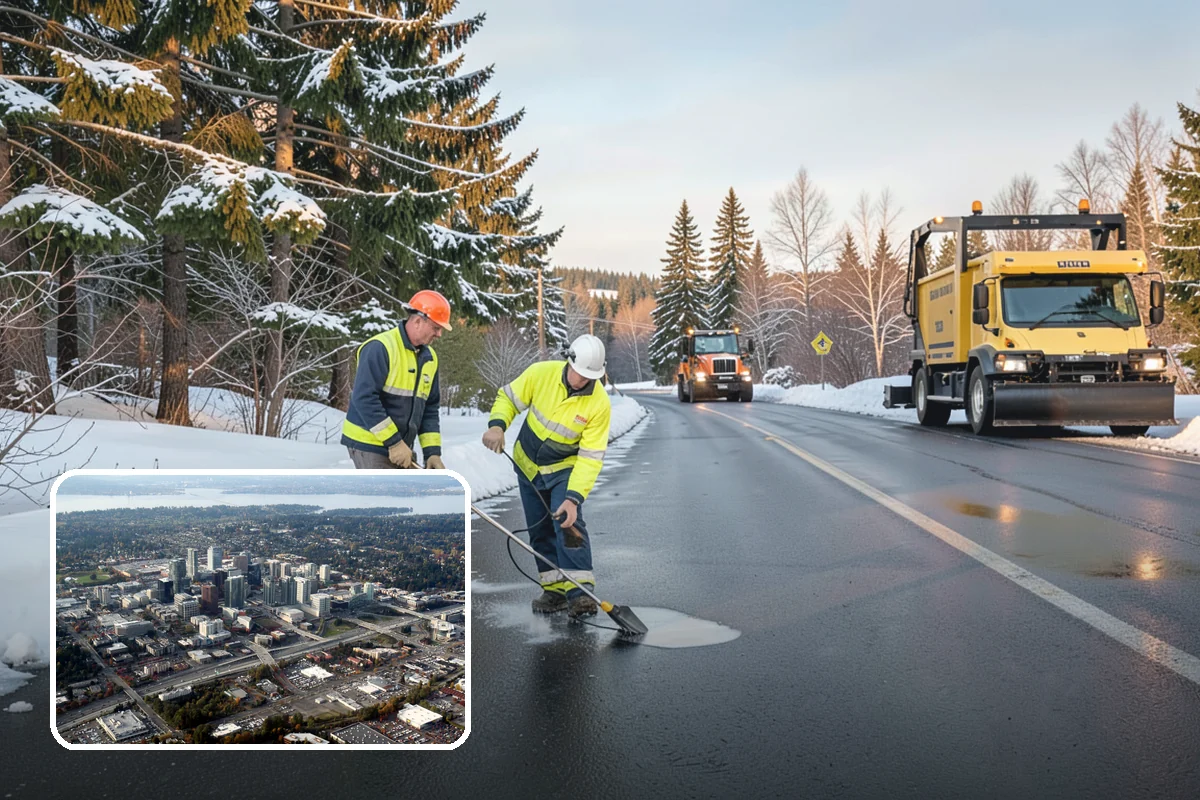 Condominium Snow Removal in Bellevue, King County, WA - Clear shared entrances and covered ramp approaches