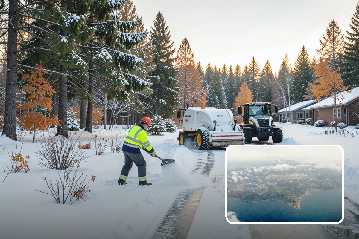 Condominium Snow Removal in Burien, King County, WA - Clear shared entrances and covered ramp approaches