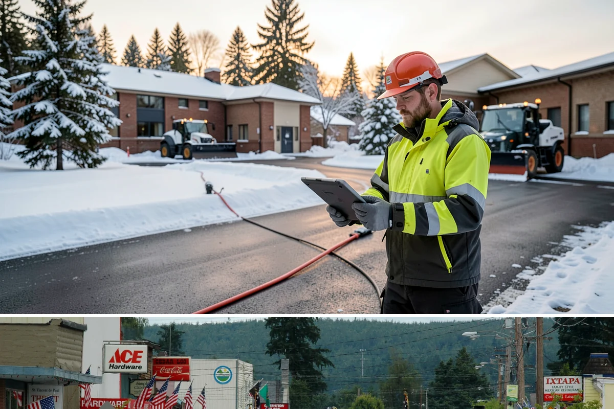 Condominium Snow Removal in Carnation, King County, WA - Condominium properties face the greatest ice risk during January's longest, coldest nights when shaded surfaces never fully thaw.