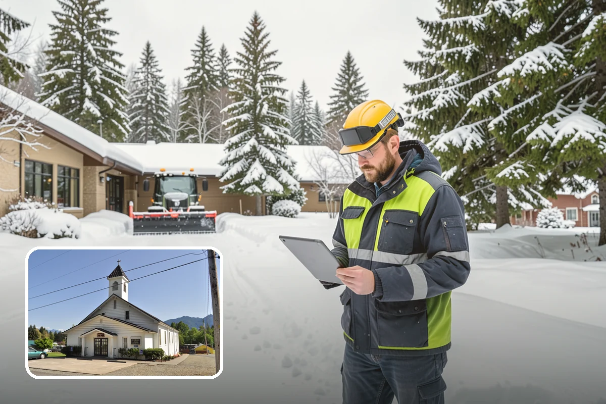 Condominium Snow Removal in Concrete, Skagit County, WA - Clear shared entrances and covered ramp approaches