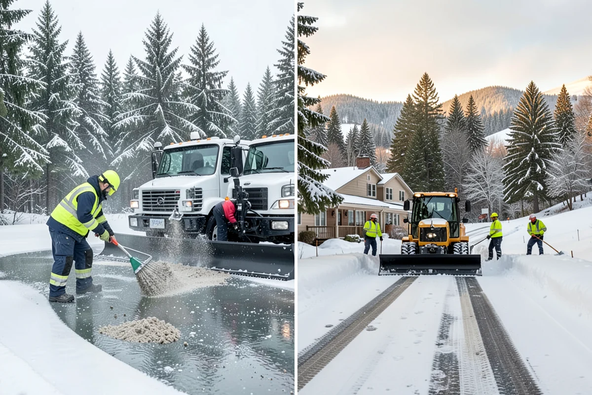 Condominium Snow Removal in Concrete, Skagit County, WA - Identify owner parking, guest stalls, and covered ramp areas