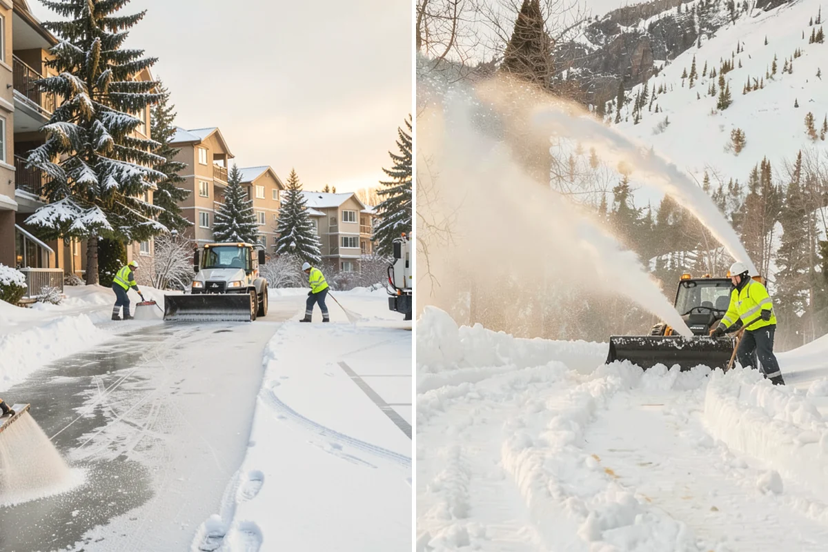 Condominium Snow Removal in Covington, King County, WA - Identify owner parking, guest stalls, and covered ramp areas