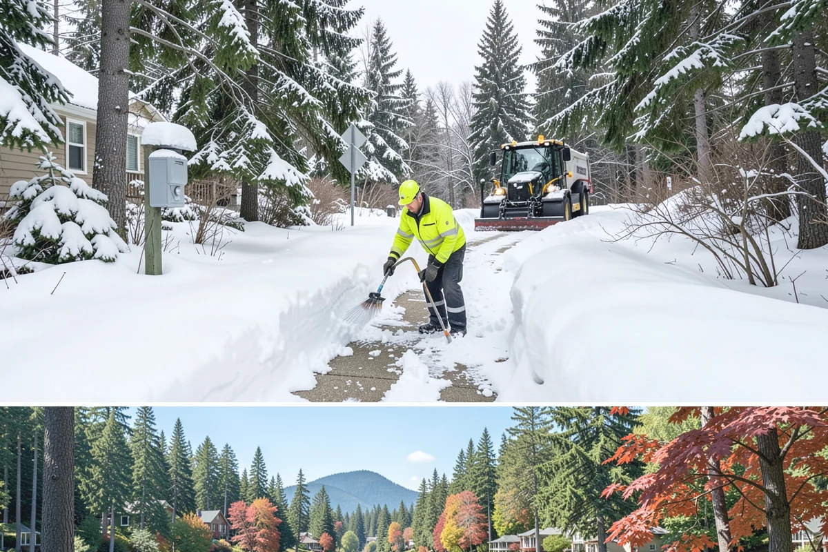Condominium Snow Removal in Covington, King County, WA - Condominium properties face the greatest ice risk during January's longest, coldest nights when shaded surfaces never fully thaw.