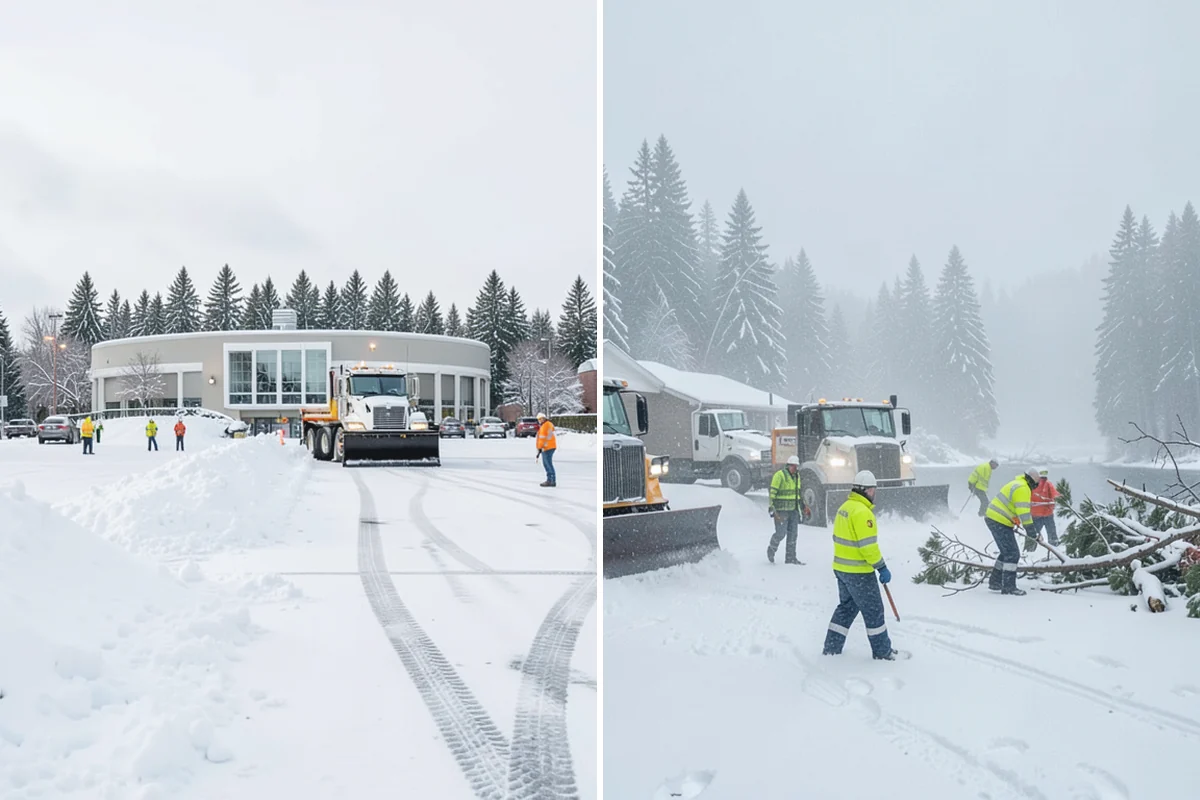 Condominium Snow Removal in Darrington, Snohomish County, WA - Identify owner parking, guest stalls, and covered ramp areas