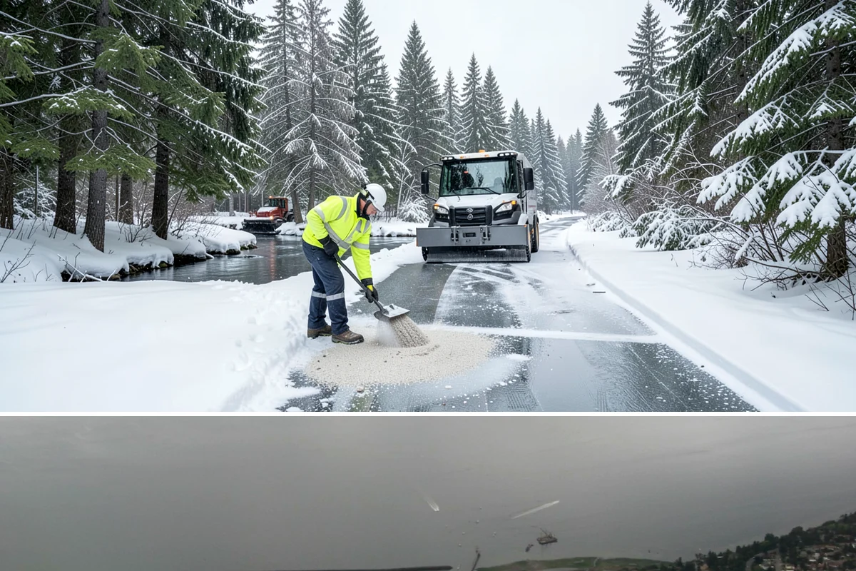 Condominium Snow Removal in Des Moines, King County, WA - Condominium properties face the greatest ice risk during January's longest, coldest nights when shaded surfaces never fully thaw.