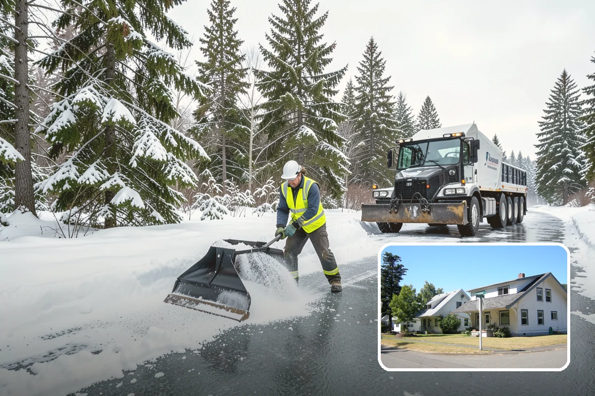 Condominium Snow Removal in DuPont, Pierce County, WA - Clear shared entrances and covered ramp approaches