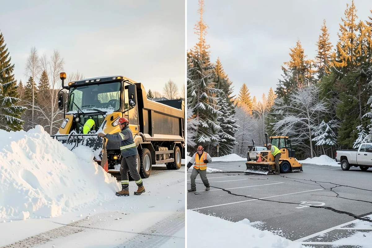 Condominium Snow Removal in DuPont, Pierce County, WA - Identify owner parking, guest stalls, and covered ramp areas