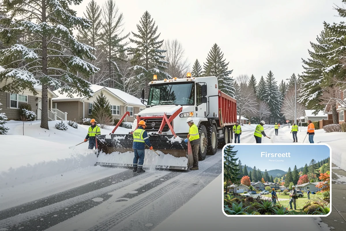 Condominium Snow Removal in Fircrest, Pierce County, WA - Clear shared entrances and covered ramp approaches