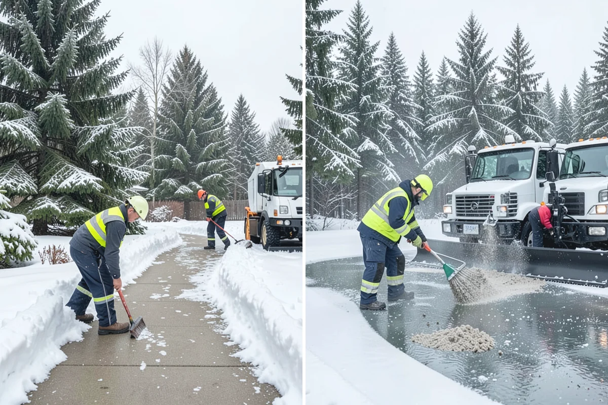 Condominium Snow Removal in Hamilton, Skagit County, WA - Identify owner parking, guest stalls, and covered ramp areas