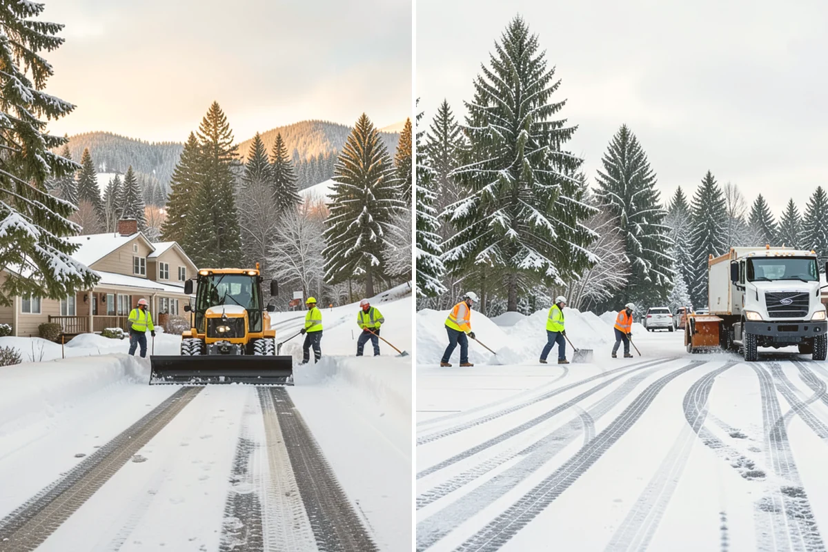 Condominium Snow Removal in Index, Snohomish County, WA - Identify owner parking, guest stalls, and covered ramp areas