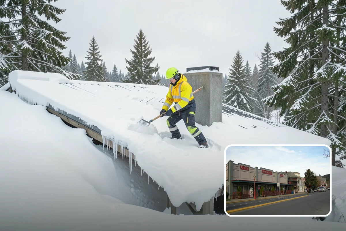 Condominium Snow Removal in Issaquah, King County, WA - Clear shared entrances and covered ramp approaches