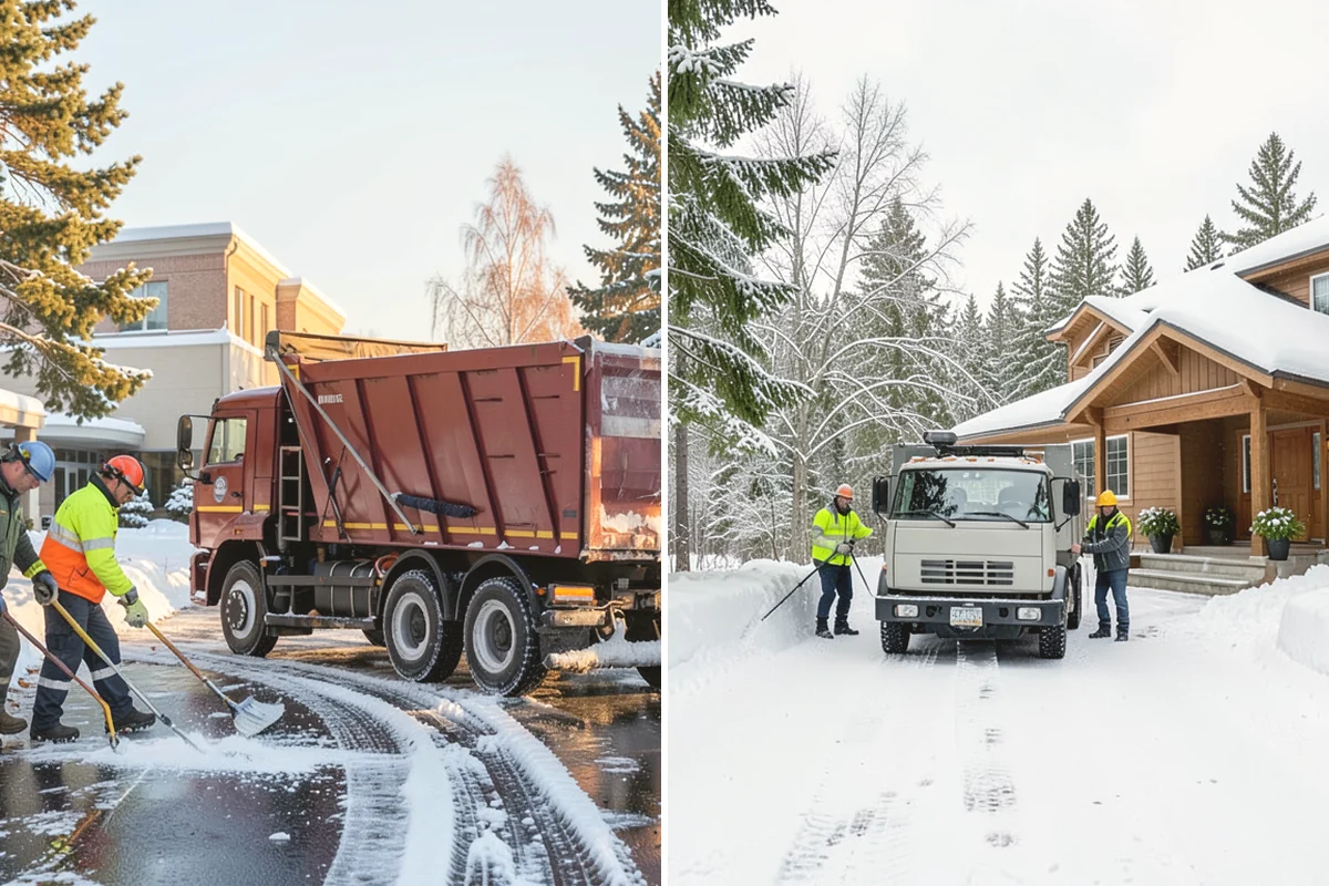 Condominium Snow Removal in Issaquah, King County, WA - Identify owner parking, guest stalls, and covered ramp areas