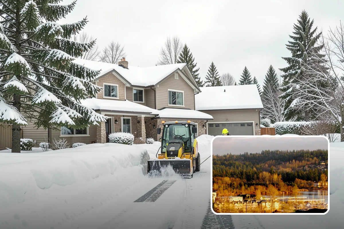 Condominium Snow Removal in Kenmore, King County, WA - Clear shared entrances and covered ramp approaches