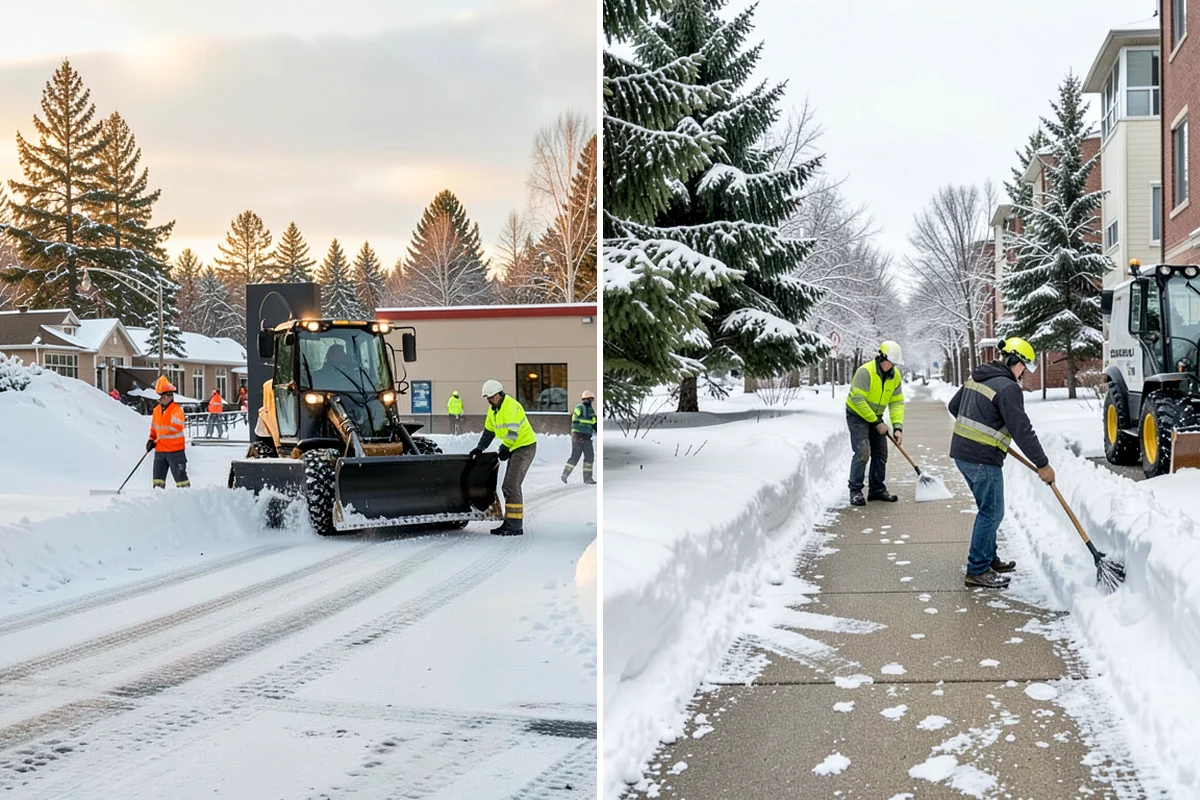 Condominium Snow Removal in Kenmore, King County, WA - Identify owner parking, guest stalls, and covered ramp areas