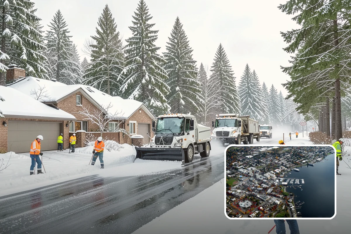 Condominium Snow Removal in Kirkland, King County, WA - Clear shared entrances and covered ramp approaches