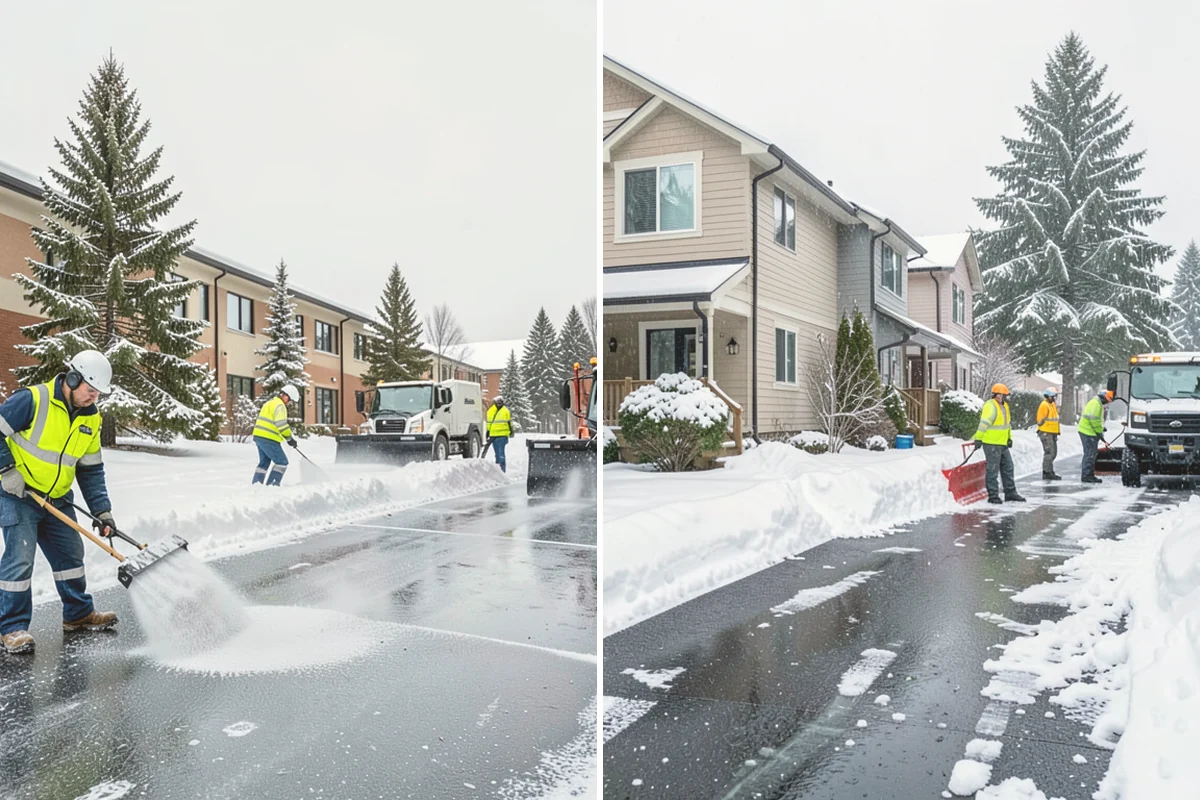 Condominium Snow Removal in Kirkland, King County, WA - Identify owner parking, guest stalls, and covered ramp areas