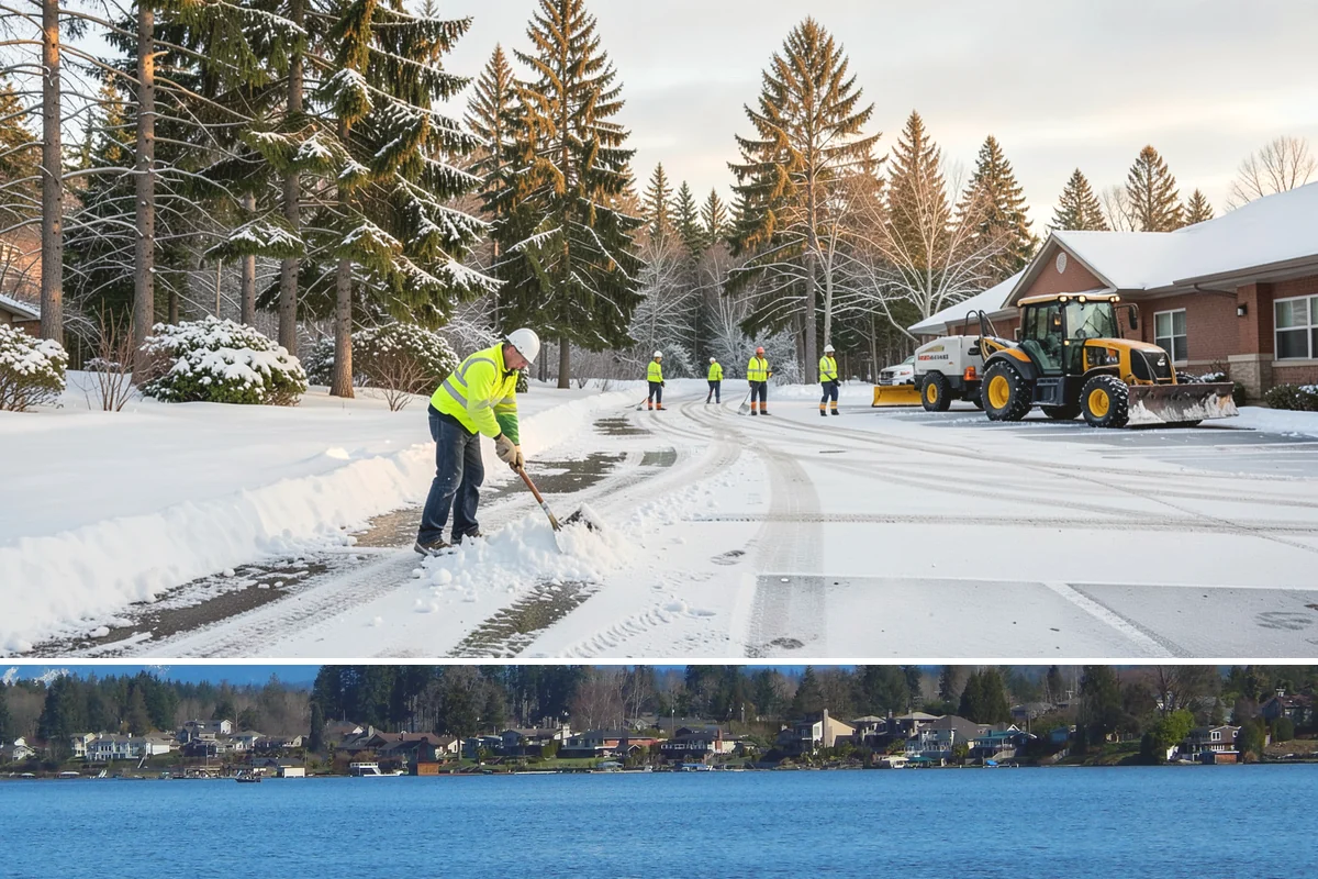 Condominium Snow Removal in Lake Stevens, Snohomish County, WA - Condominium properties face the greatest ice risk during January's longest, coldest nights when shaded surfaces never fully thaw.