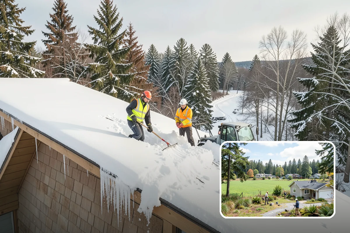 Condominium Snow Removal in Lyman, Skagit County, WA - Clear shared entrances and covered ramp approaches