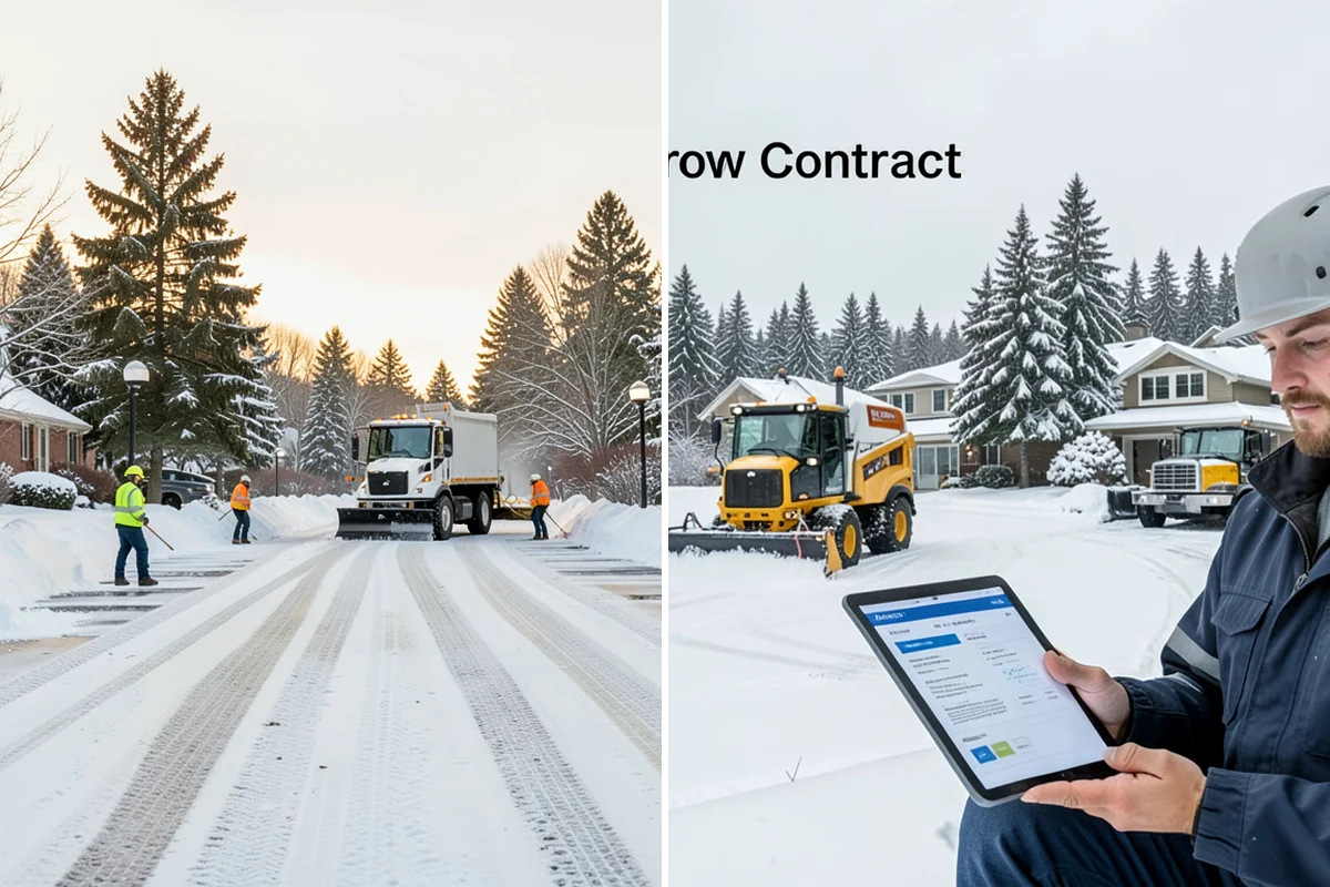 Condominium Snow Removal in Lyman, Skagit County, WA - Identify owner parking, guest stalls, and covered ramp areas