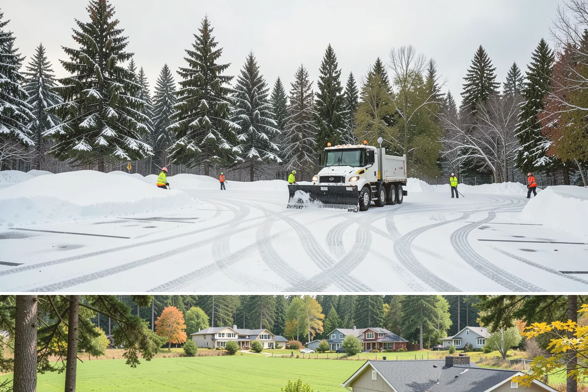 Condominium Snow Removal in Lyman, Skagit County, WA - Condominium properties face the greatest ice risk during January's longest, coldest nights when shaded surfaces never fully thaw.