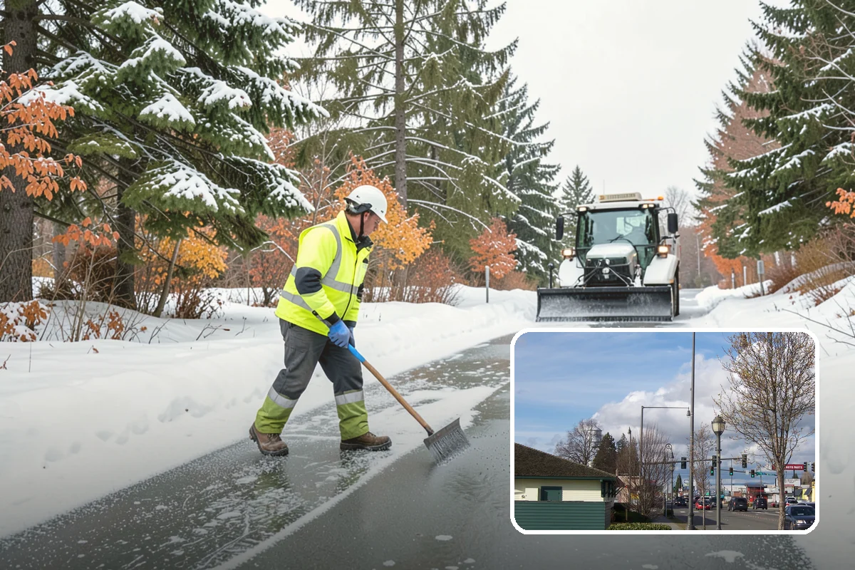 Condominium Snow Removal in Marysville, Snohomish County, WA - Clear shared entrances and covered ramp approaches
