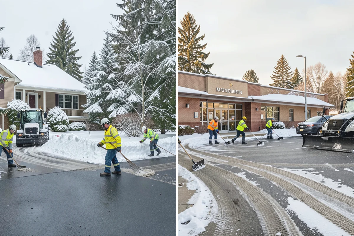 Condominium Snow Removal in Marysville, Snohomish County, WA - Identify owner parking, guest stalls, and covered ramp areas