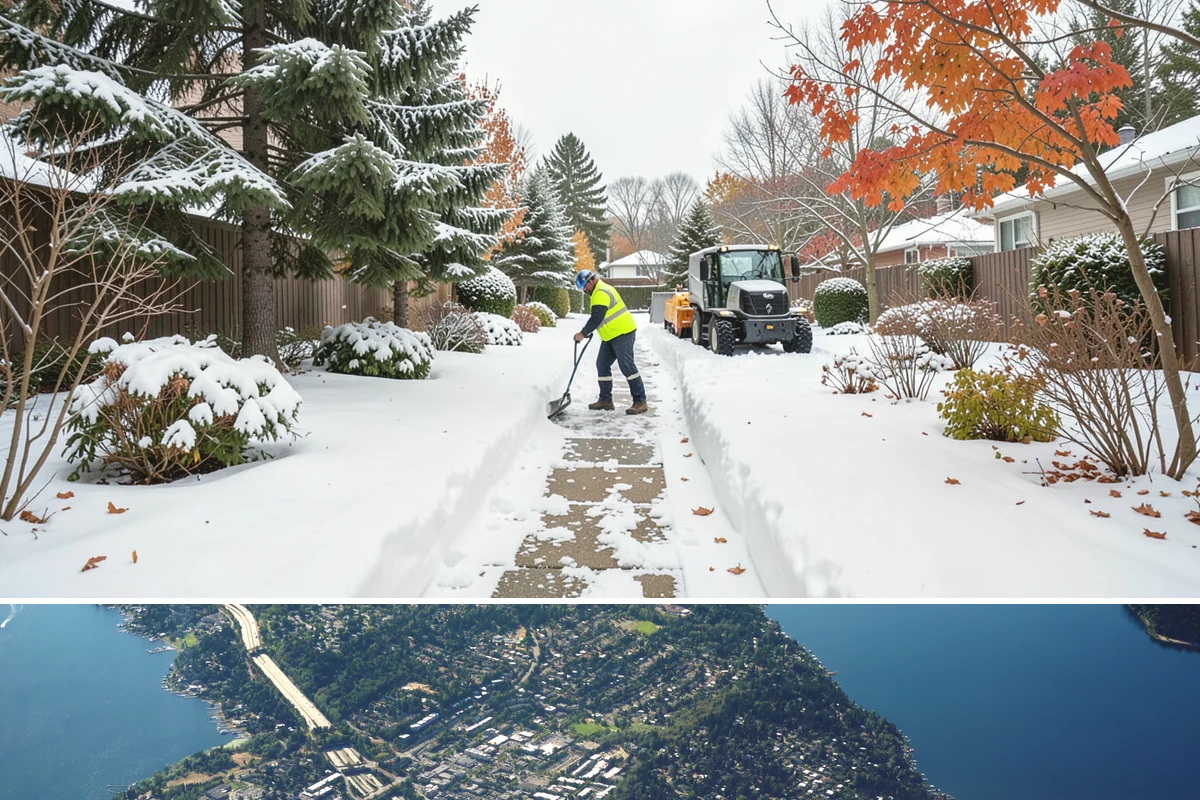 Condominium Snow Removal in Mercer Island, King County, WA - Condominium properties face the greatest ice risk during January's longest, coldest nights when shaded surfaces never fully thaw.