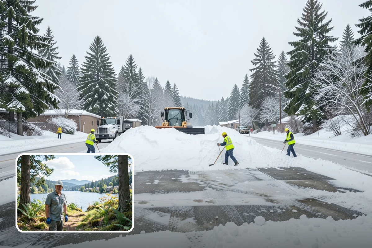Condominium Snow Removal in Milton, King County, WA - Clear shared entrances and covered ramp approaches