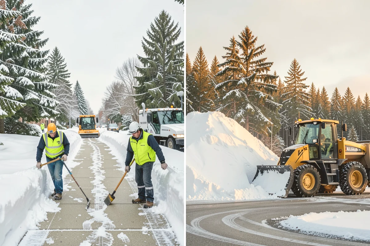Condominium Snow Removal in Milton, King County, WA - Identify owner parking, guest stalls, and covered ramp areas