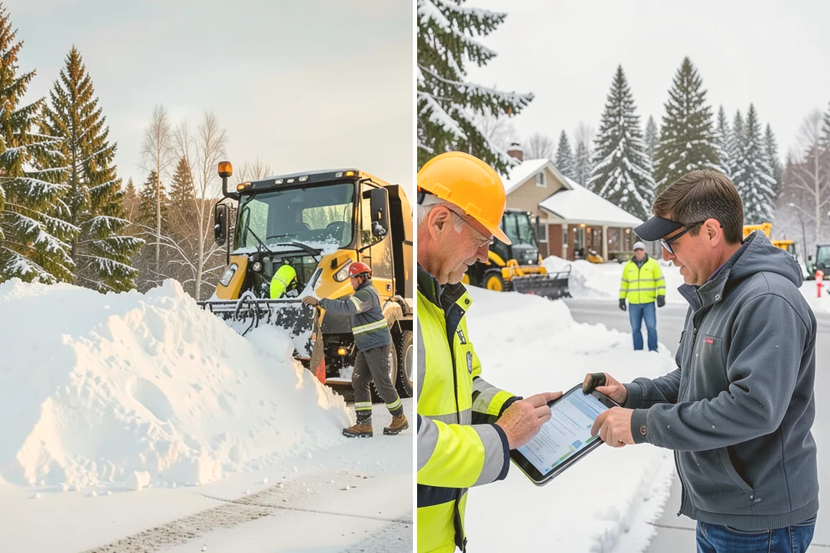 Condominium Snow Removal in Mount Vernon, Skagit County, WA - Identify owner parking, guest stalls, and covered ramp areas