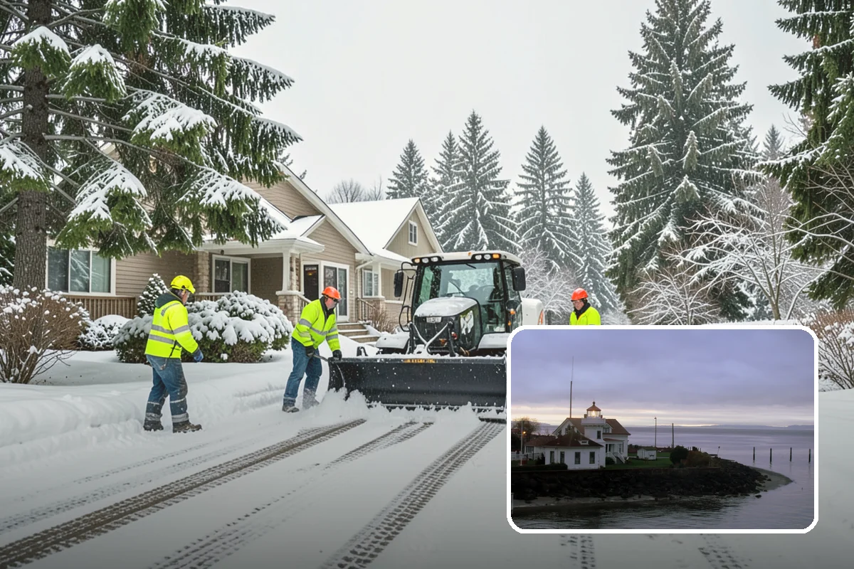 Condominium Snow Removal in Mukilteo, Snohomish County, WA - Clear shared entrances and covered ramp approaches