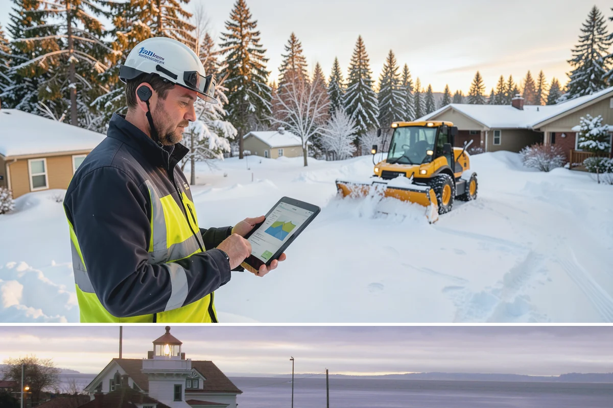 Condominium Snow Removal in Mukilteo, Snohomish County, WA - Condominium properties face the greatest ice risk during January's longest, coldest nights when shaded surfaces never fully thaw.